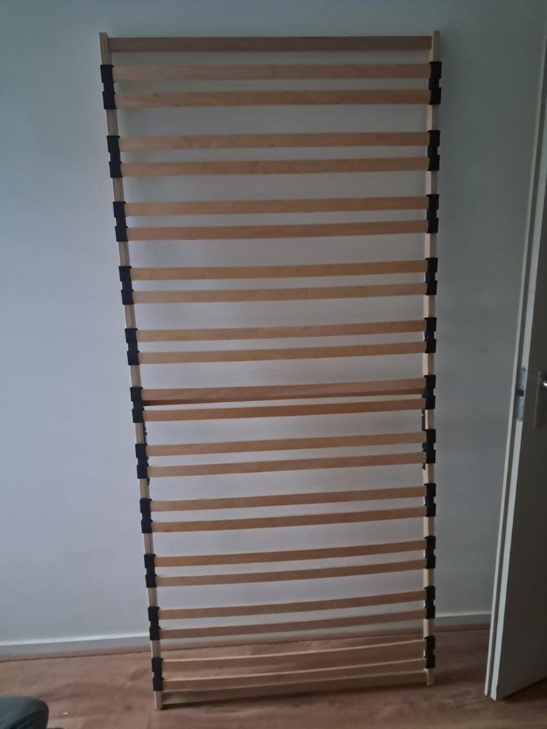 Lattenbodem Leenbakker, Gebruikt, 90 cm, Eenpersoons, Ophalen of Verzenden