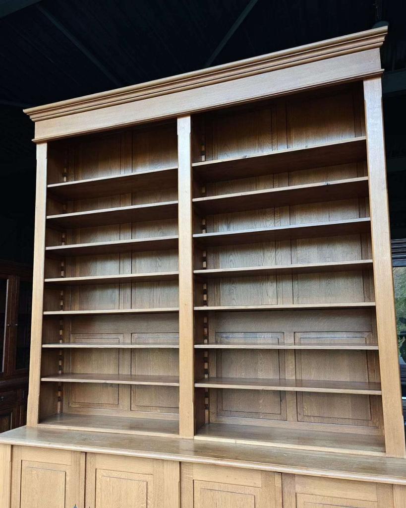 Wauw! Mega hoge bibliotheekast | Boekenkast eikenhout #2373, Antiek en Kunst, Antiek | Meubels | Kasten, Ophalen of Verzenden