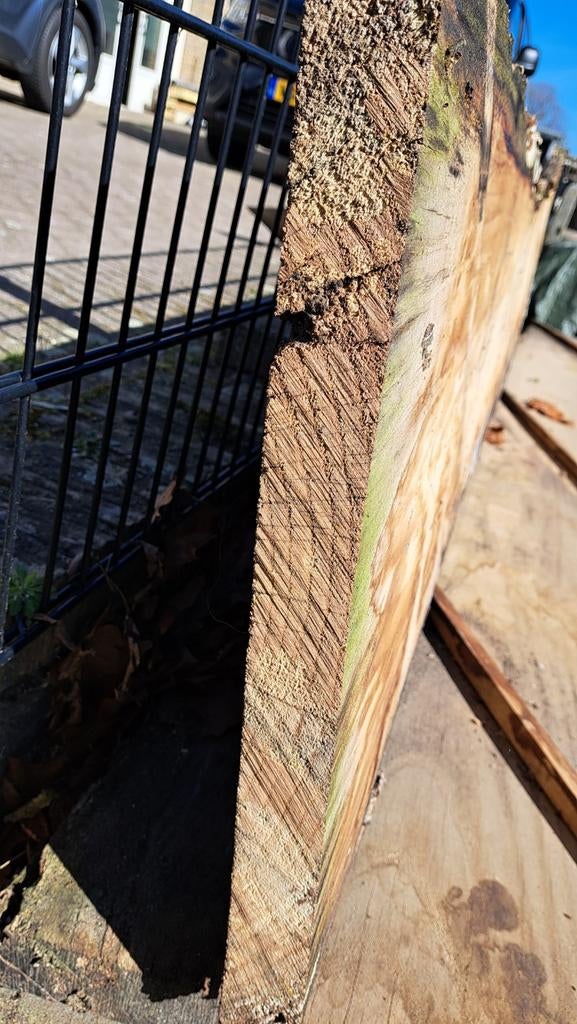Boomstamplanken AM EIK  5cm dik 4m lang 44cm breed, Ophalen, Eiken, Plank, 50 mm of meer