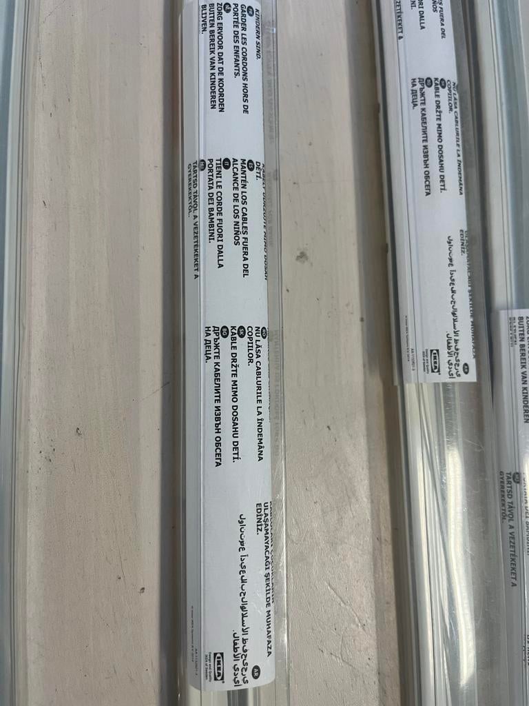 Nieuwe IKEA Haghed ophangrails - 115 cm, 4 kg/haak, Ophalen, Nieuw, Metaal of Aluminium, Minder dan 50 cm