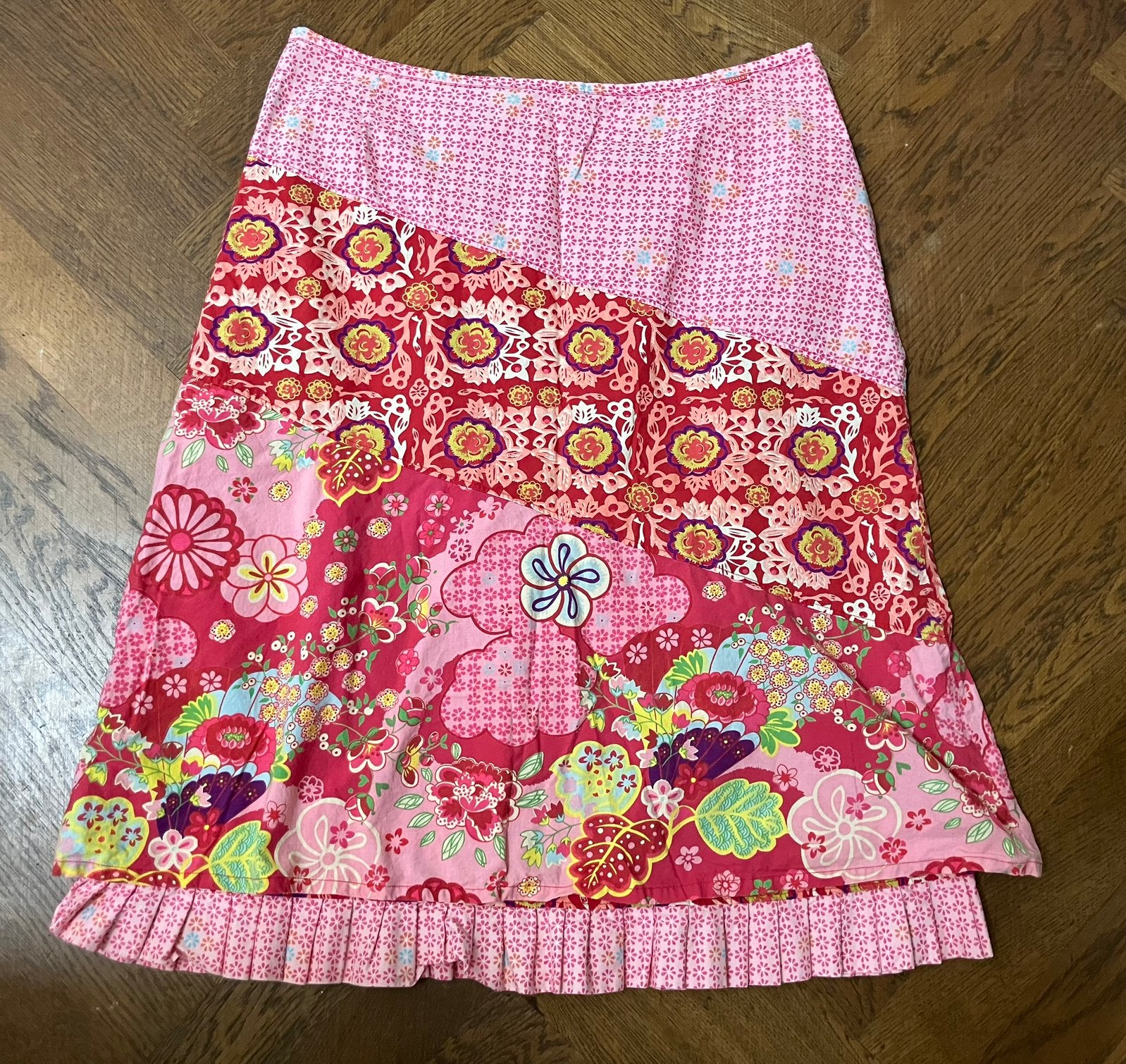 Oilily rok vintage, Maat 42/44 (L), Ophalen of Verzenden, Gedragen, Rood