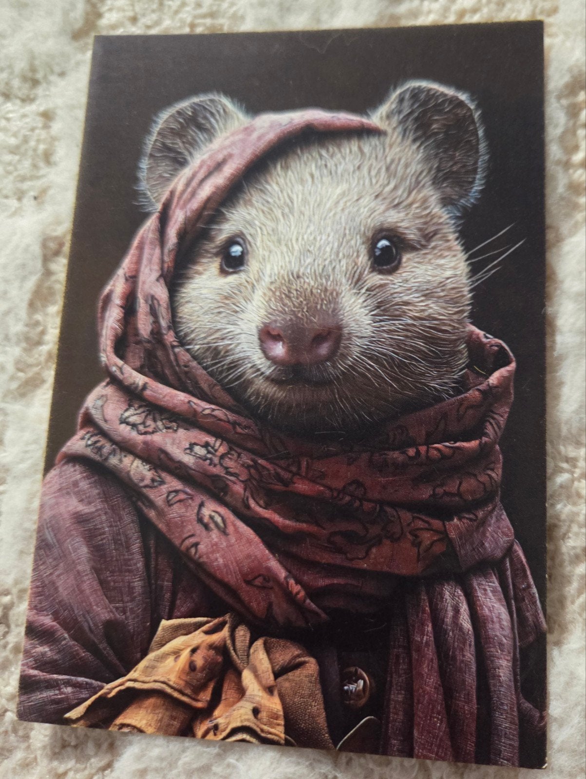 Quokka met sjaal en kleding, Verzenden, 1980 tot heden, Ongelopen, Overige thema's