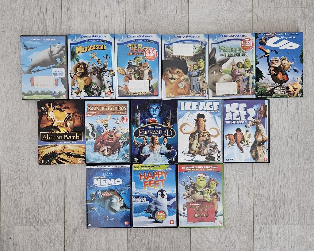 Animatiefilms op DVD – Disney Pixar DreamWorks e.a., Europees, Animatie, Ophalen of Verzenden, Vanaf 6 jaar
