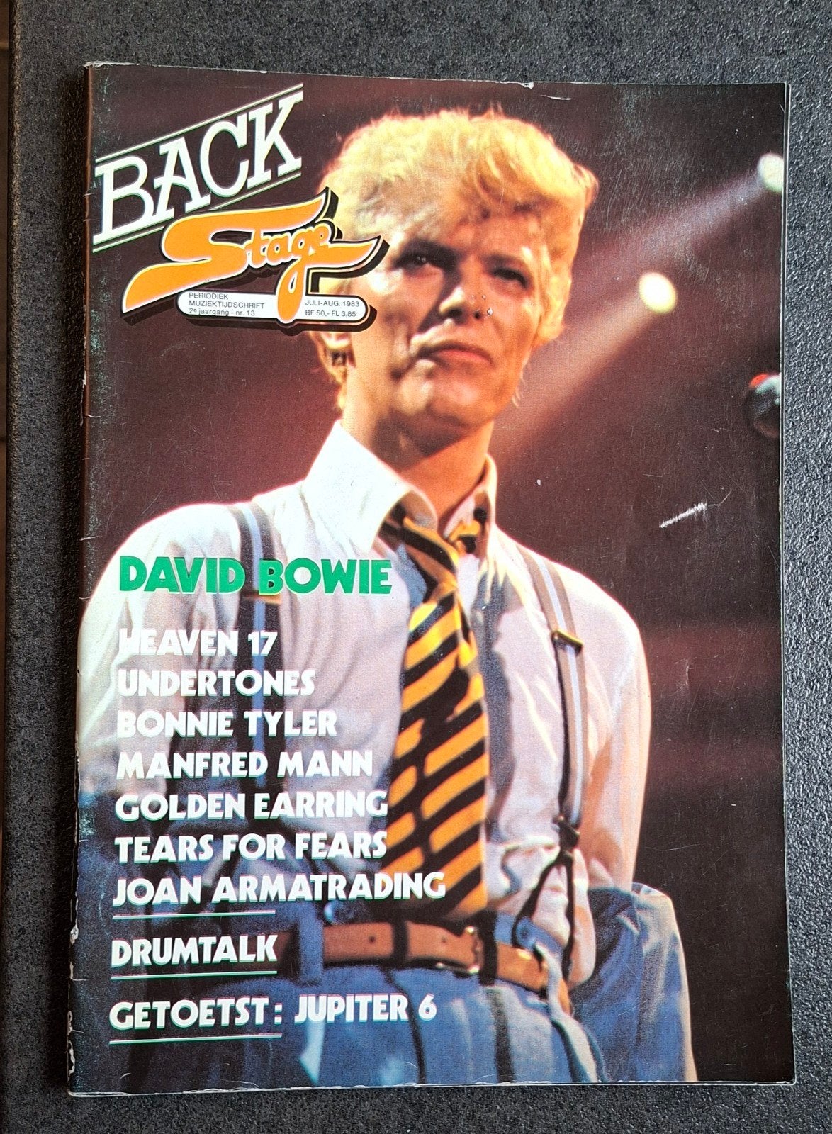 Backstage Juli/ Augustus 1983 ( cover David Bowie), Ophalen of Verzenden, 1980 tot heden, Tijdschrift