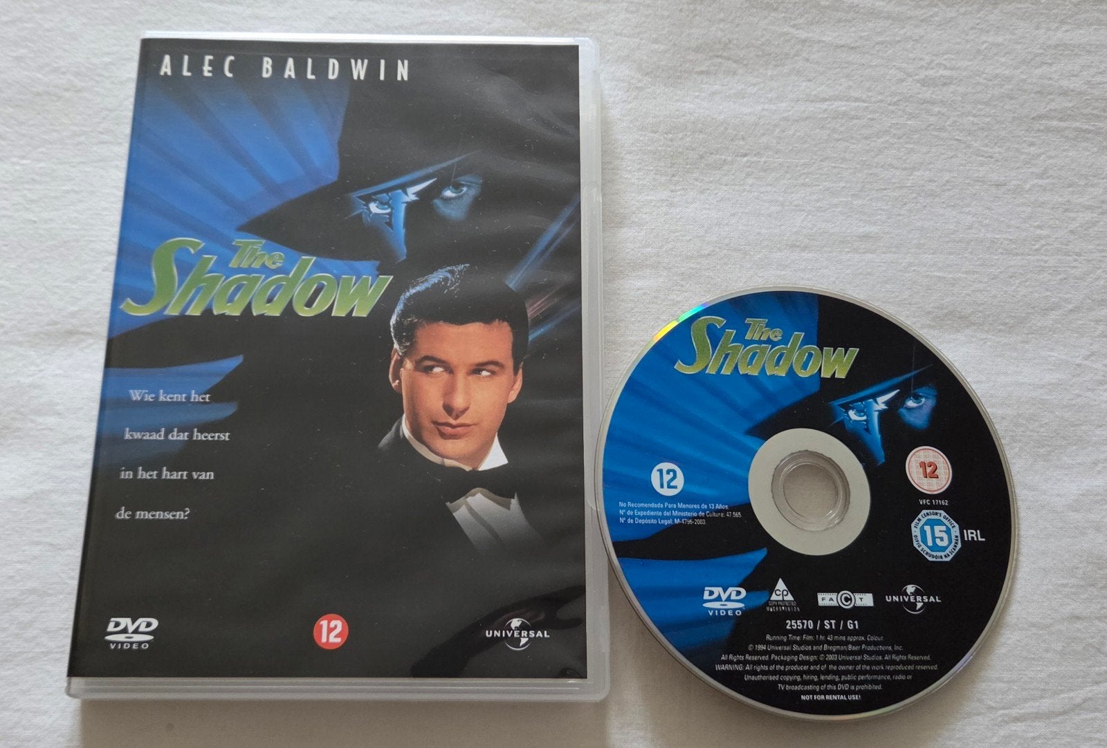 The Shadow Dvd Actie, Vanaf 16 jaar, Ophalen of Verzenden, Zo goed als nieuw