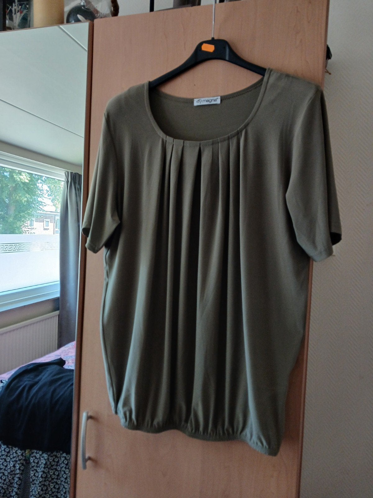 Mooi groen shirt travelstof maat xxl, van Magna, Ophalen of Verzenden, Zo goed als nieuw, Groen, Shirt of Top