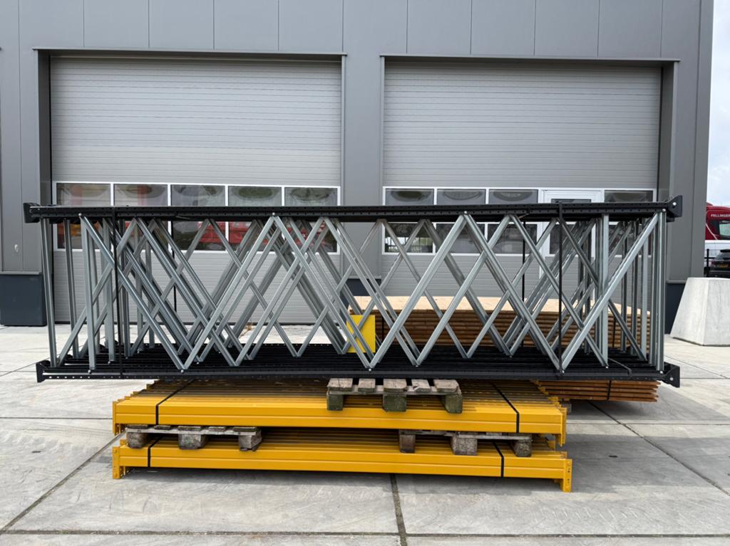 Polypal magazijn gedemonteerd met 2700mm liggers en vlonders, Ophalen of Verzenden, -, -, -