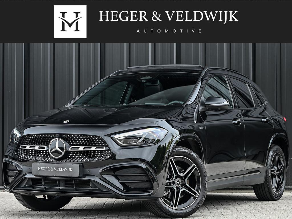 Mercedes-Benz GLA 250 e Business Solution AMG | Panorama dak, 4 cilinders, Leder en Stof, Zwart, Bedrijf