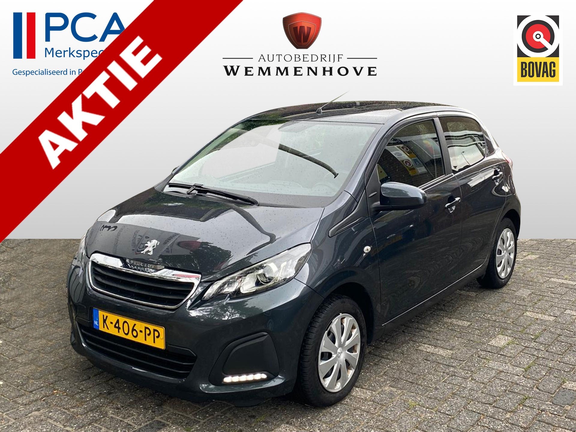 Peugeot 108 1.0 e-VTi Active 5 drs/Airco/Led (bj 2021), Auto's, 12 maanden, Stof, Gebruikt, 4 stoelen