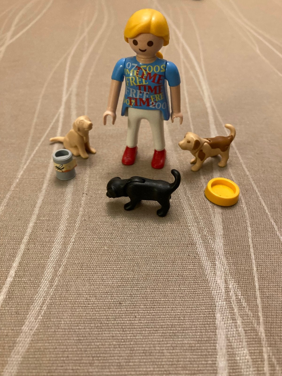 Playmobil mama met puppies., Ophalen of Verzenden, Zo goed als nieuw