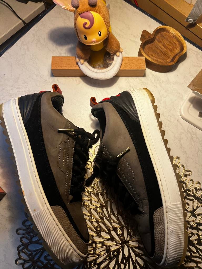 Mason Garments Tia Low Sneakers - Grijs/Zwart/Rood, Kleding | Heren, Schoenen, Ophalen of Verzenden, Gedragen, Overige kleuren
