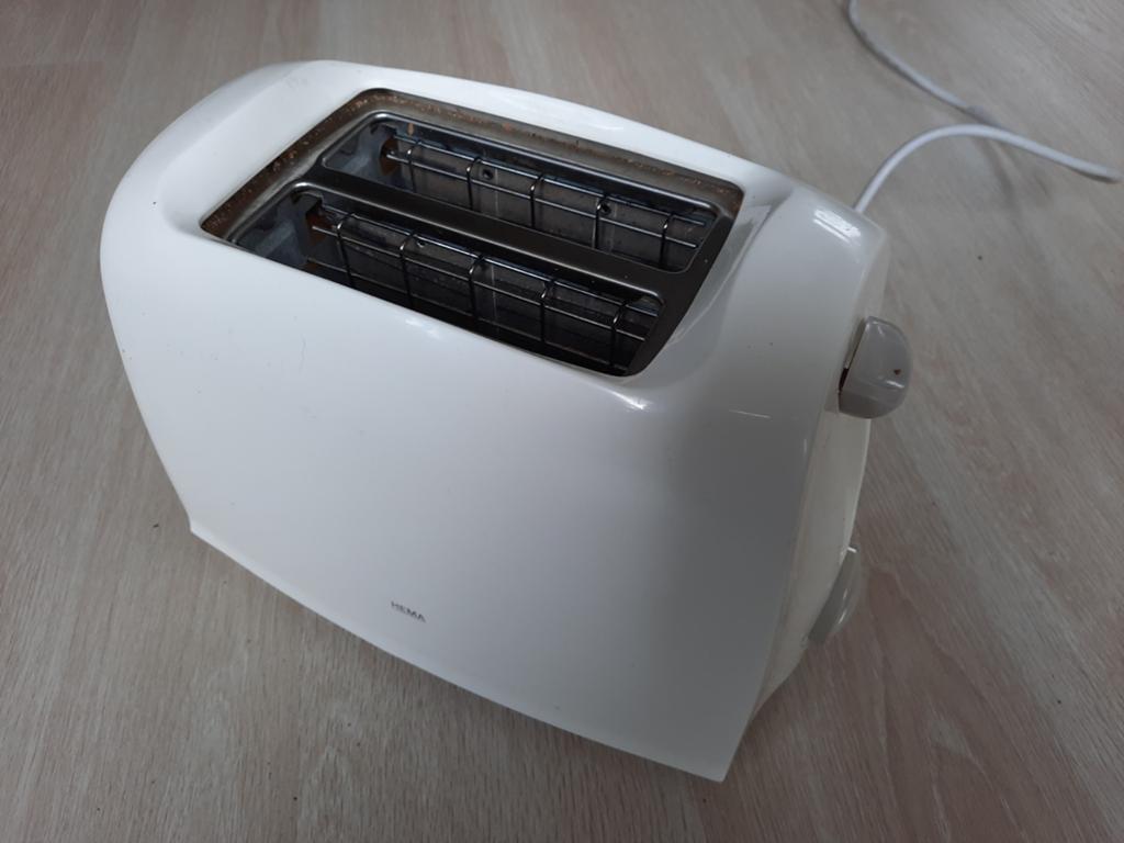 HEMA Retro Broodrooster Wit - 840W, 31x20x18 cm, Verzenden