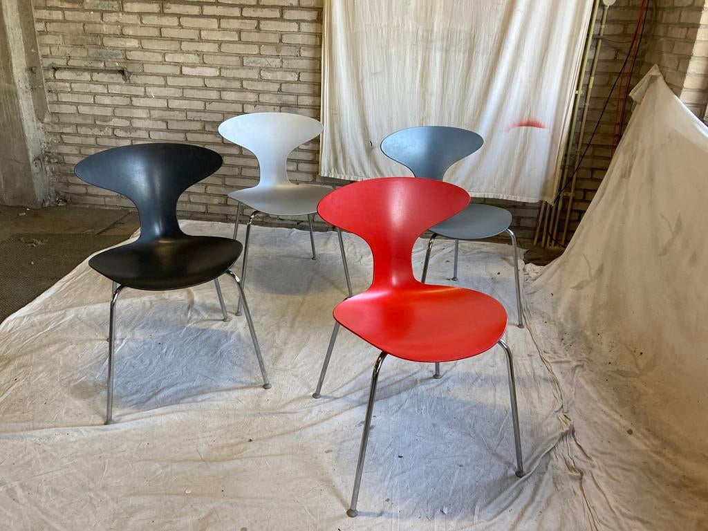 4 Vintage Design Ross Lovegrove Orbit 2006 Stoelen Danerka, Ophalen, Danerka Denemarken, Onbekend, Zo goed als nieuw