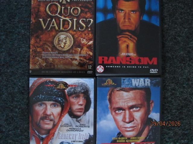 04D3: quo vadis - ransom - runaway train - the great escape, Cd's en Dvd's, Dvd's | Klassiekers, 1980 tot heden, Ophalen of Verzenden