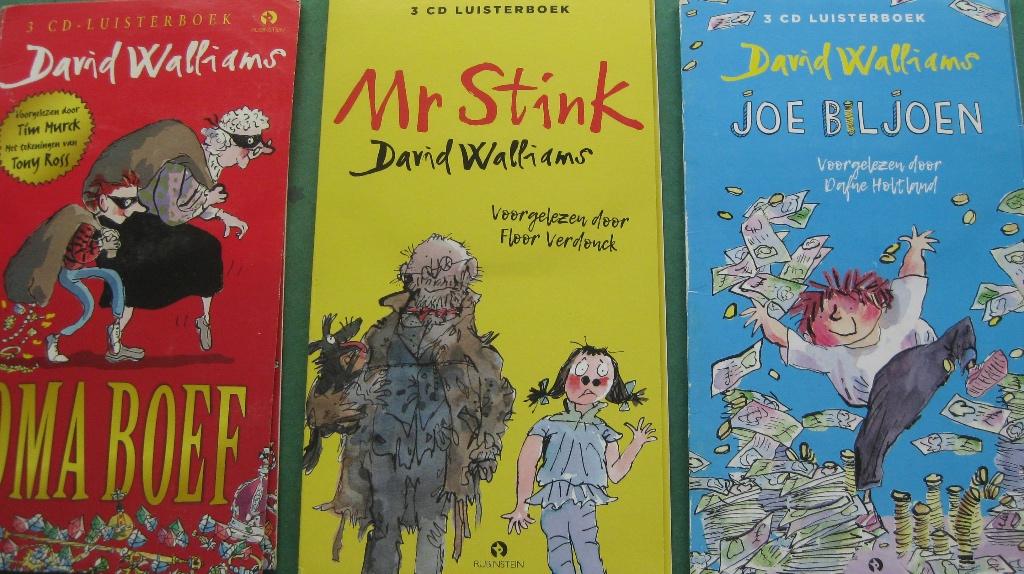 3 luisterboeken David Walliams, Ophalen of Verzenden, Cd, Kind