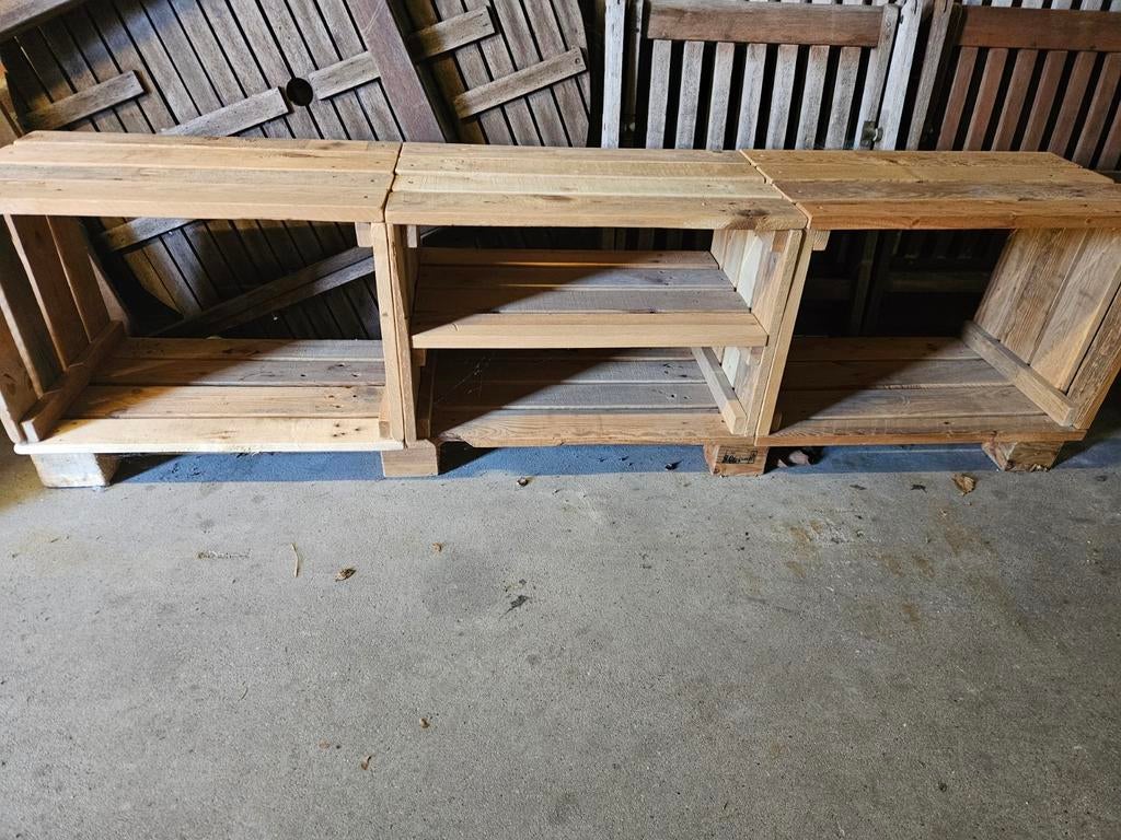 Steigerhouten tv meubel, Ophalen