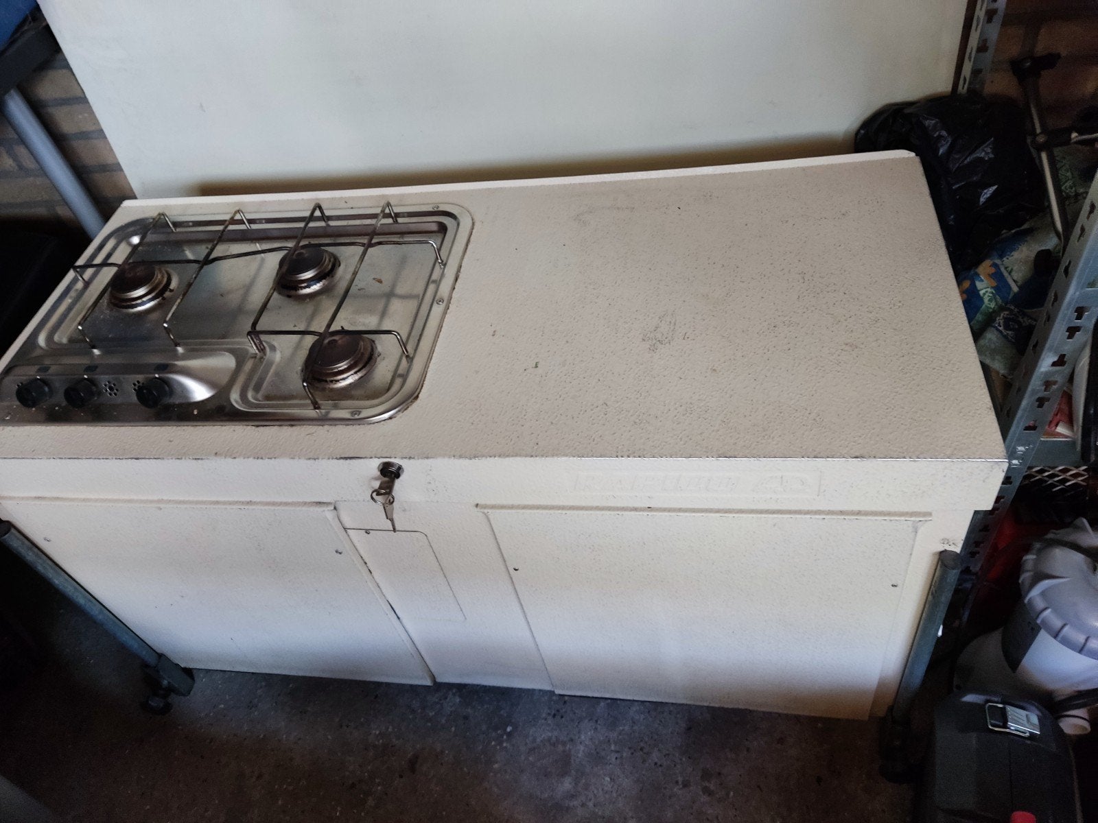 Bermkeuken buitenkeuken camper vouwwagen retro keuken, Ophalen, Gebruikt