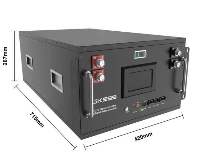 Battery Box 16kwh met JK BMS 200A V19 EVE MB31 314Ah, Ophalen, Nieuw