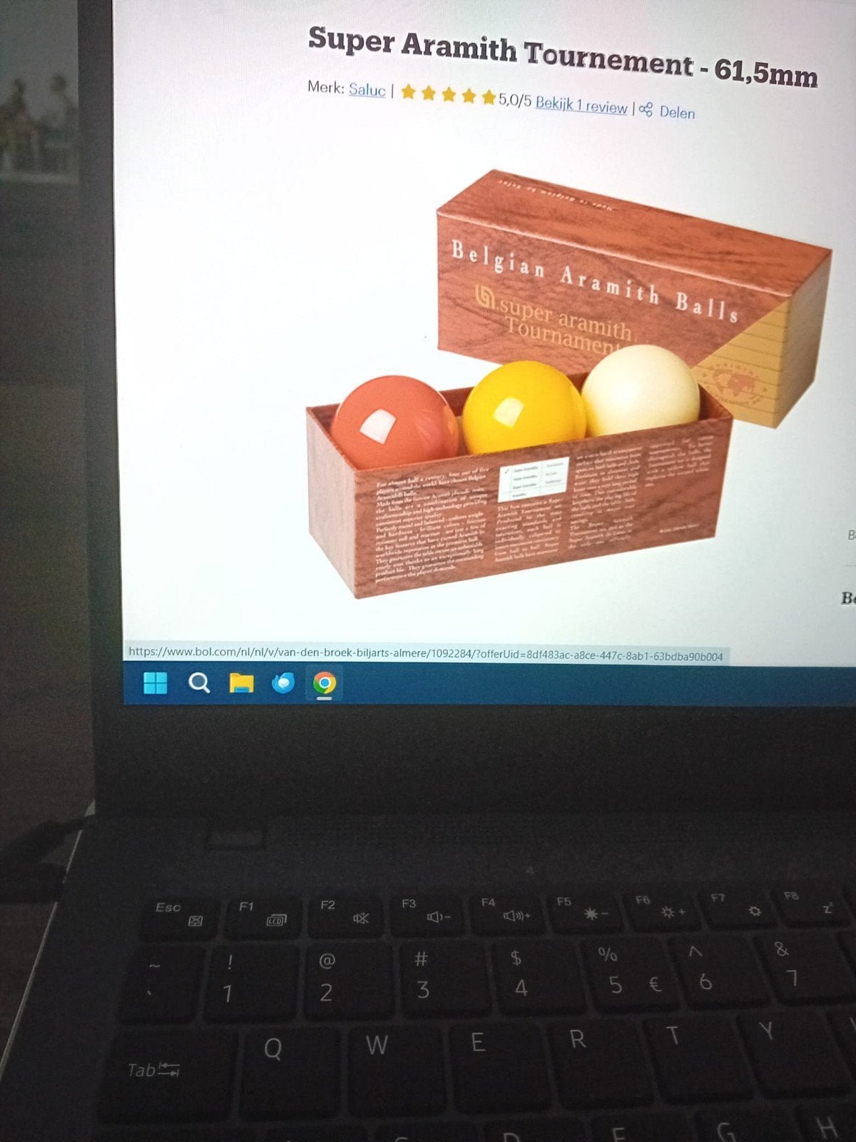 belgian aramith balls, Ophalen, Keu of Ballen