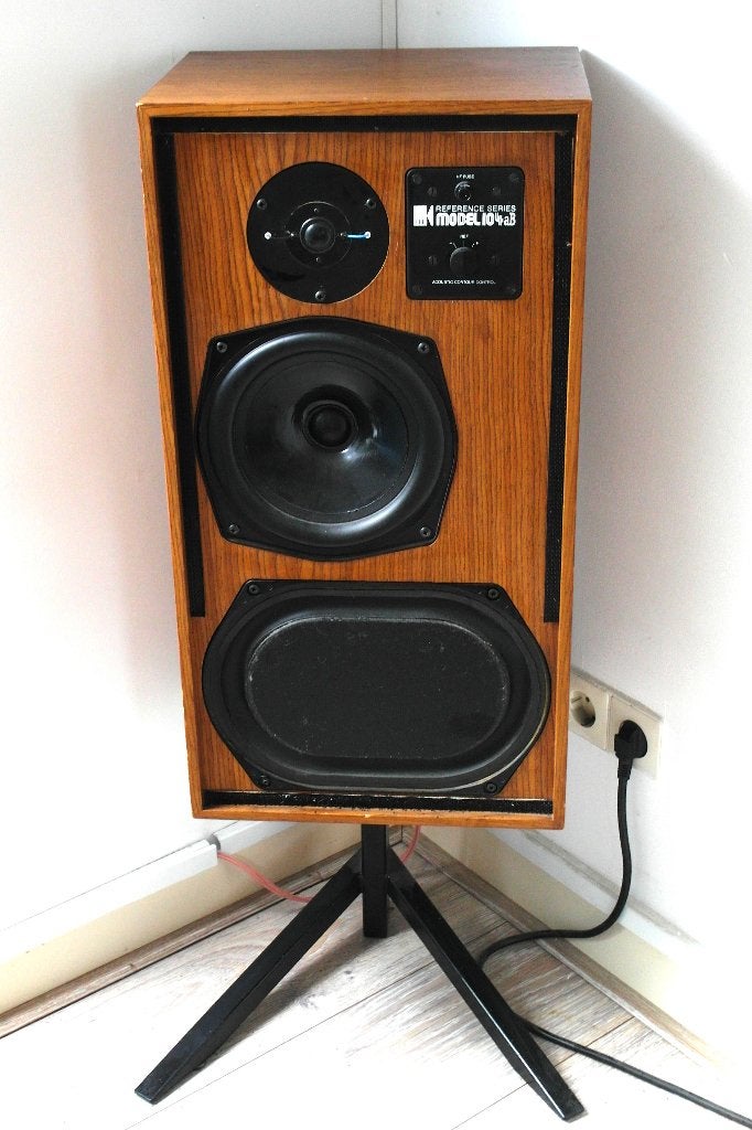 Vintage KEF Speakers, seventies, model nr. 104 aB Reference, Ophalen, Gebruikt, Inclusief standaarden, Speakerset