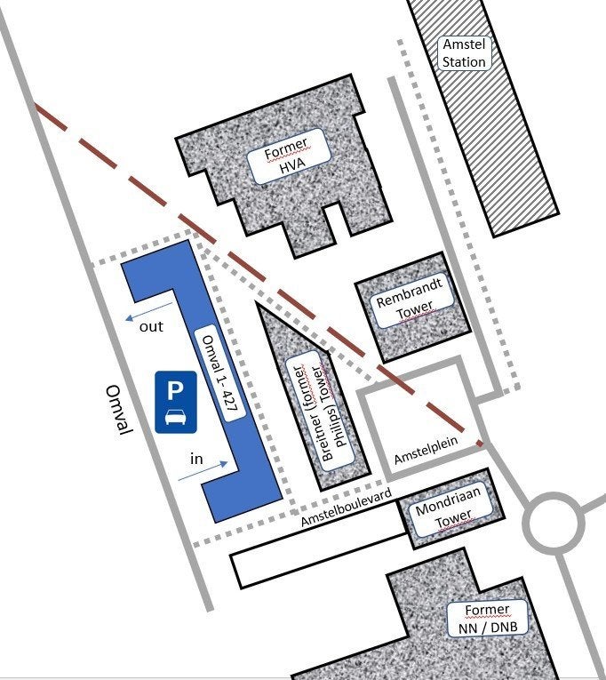 Overdekte Parkeerplaats te huur nabij Amstelstation, Ophalen