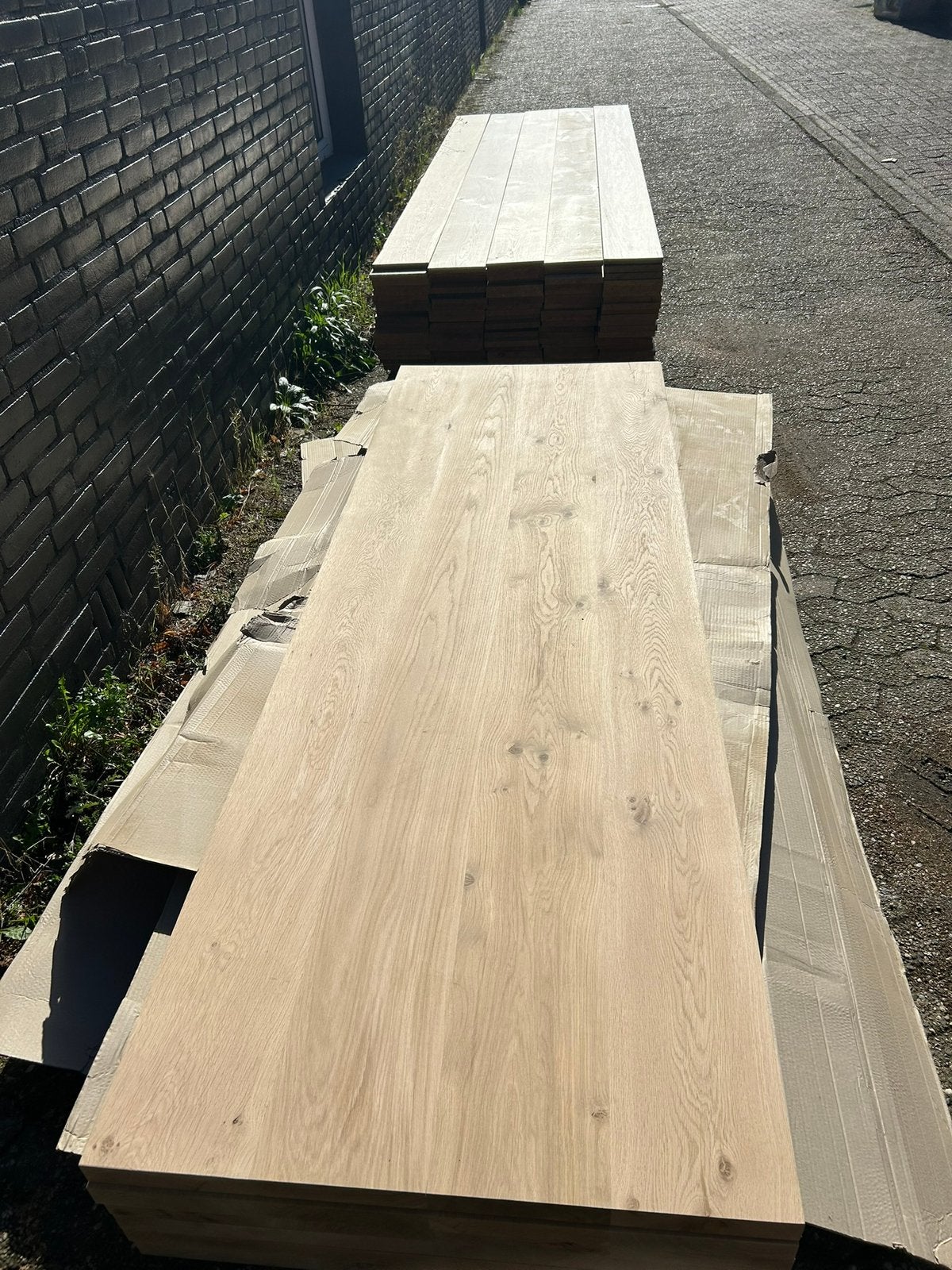 Eiken bladen, tafels, panelen op maat te koop 20/55 mm dik, 20 tot 50 mm, Richwoods., Nieuw, Ophalen of Verzenden