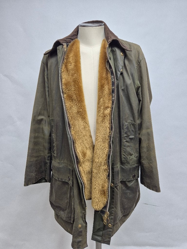 Barbour Border wax jas met wintervoering C48-122cm XXL, Kleding | Heren, Barbour, Overige maten, Ophalen of Verzenden, Gedragen
