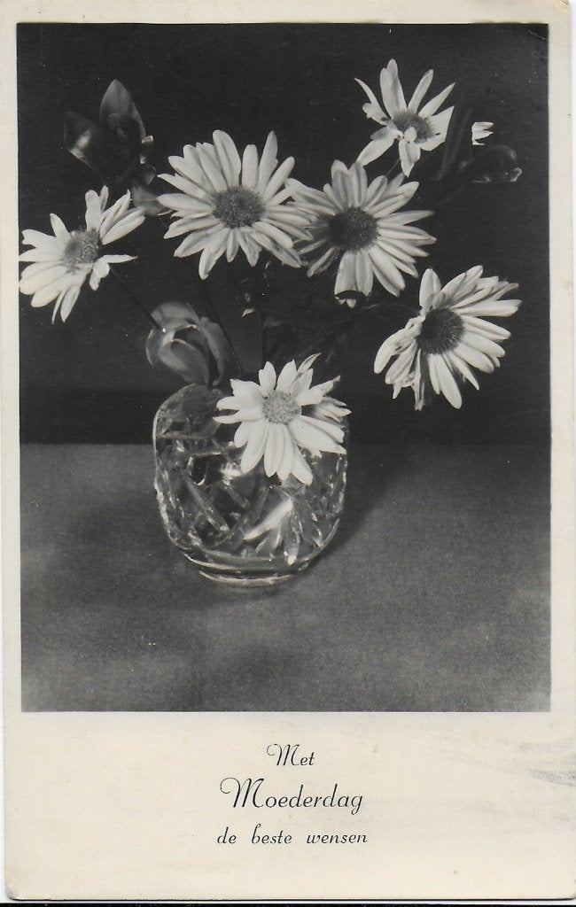 Tk20 oude ansichtkaart met moederdag de beste wensen, Ophalen of Verzenden, 1940 tot 1960, Gelopen