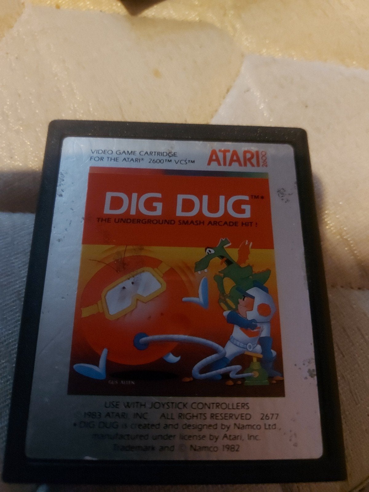Atari 2600 Dig Dug - Klassieke Arcade Game, Spelcomputers en Games, Games | Atari, Ophalen of Verzenden