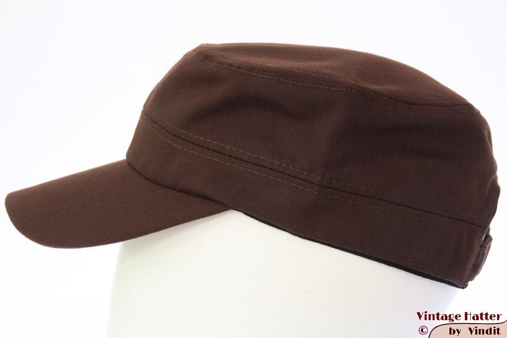 Legerpet bruin katoen 53-60 nieuw one size fits all unisex, Ophalen of Verzenden, Nieuw, One size fits all, Pet