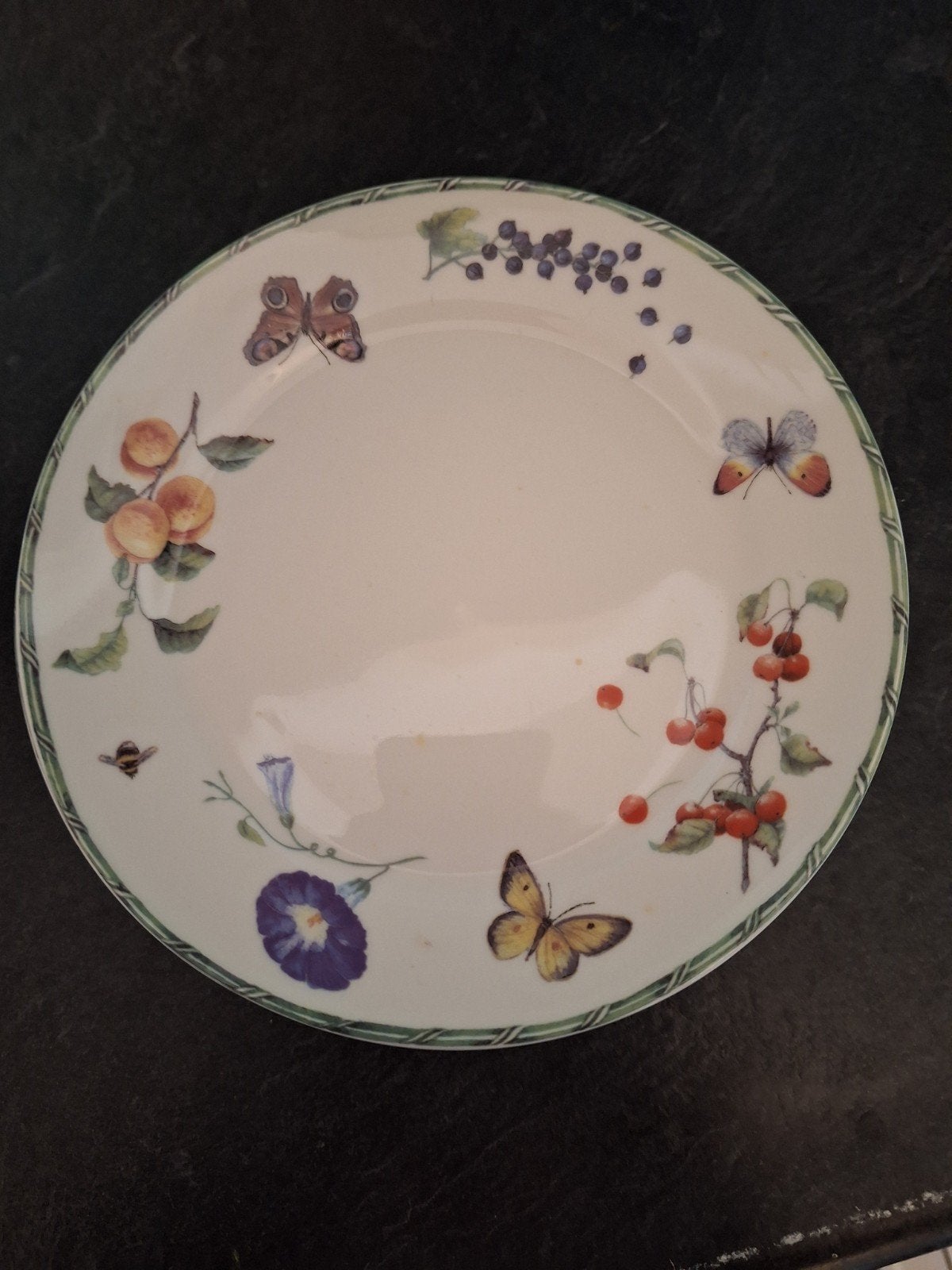 Janneke Brinkman Fruit & Flowers gebaksbordjes (6 stuks), Nieuw, Ophalen of Verzenden, Bord(en), Overige stijlen
