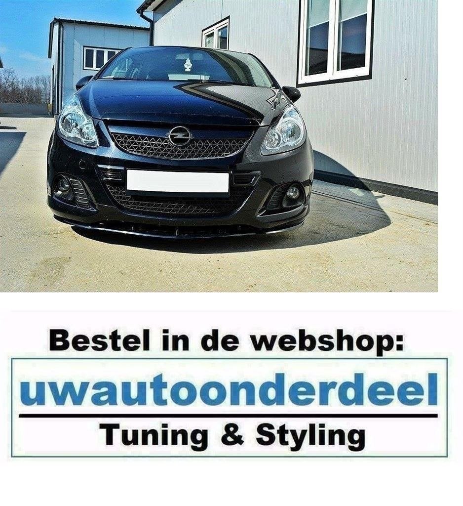 Maxton Spoiler Lip Splitter Voor Opel Corsa D OPC / VXR, Verzenden