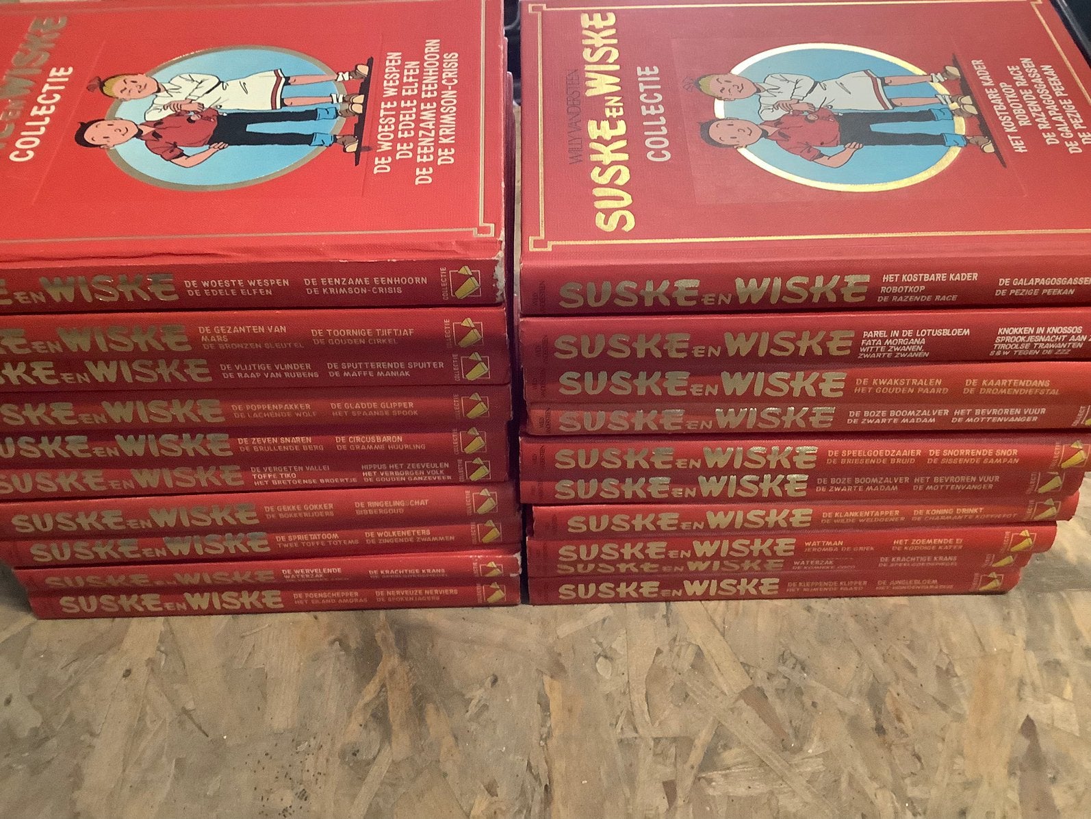 Partij Suske en Wiske boeken met harde kaft, Meerdere stripboeken, Ophalen of Verzenden, Gelezen