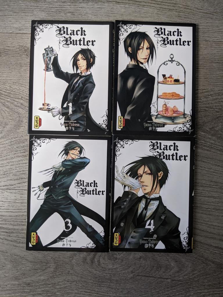 Black Butler Manga Deel 1-4 (Kana Uitgave), Ophalen of Verzenden, Zo goed als nieuw, Yana Toboso, Europa overig