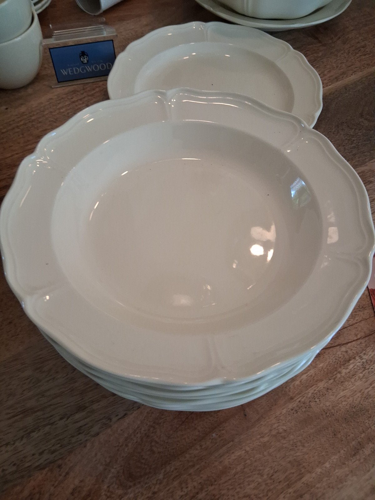 Wedgwood Queens Plain Spl.Nieuwe Diepe Borden, Nieuw, Ophalen of Verzenden, Bord(en), Wedgwood