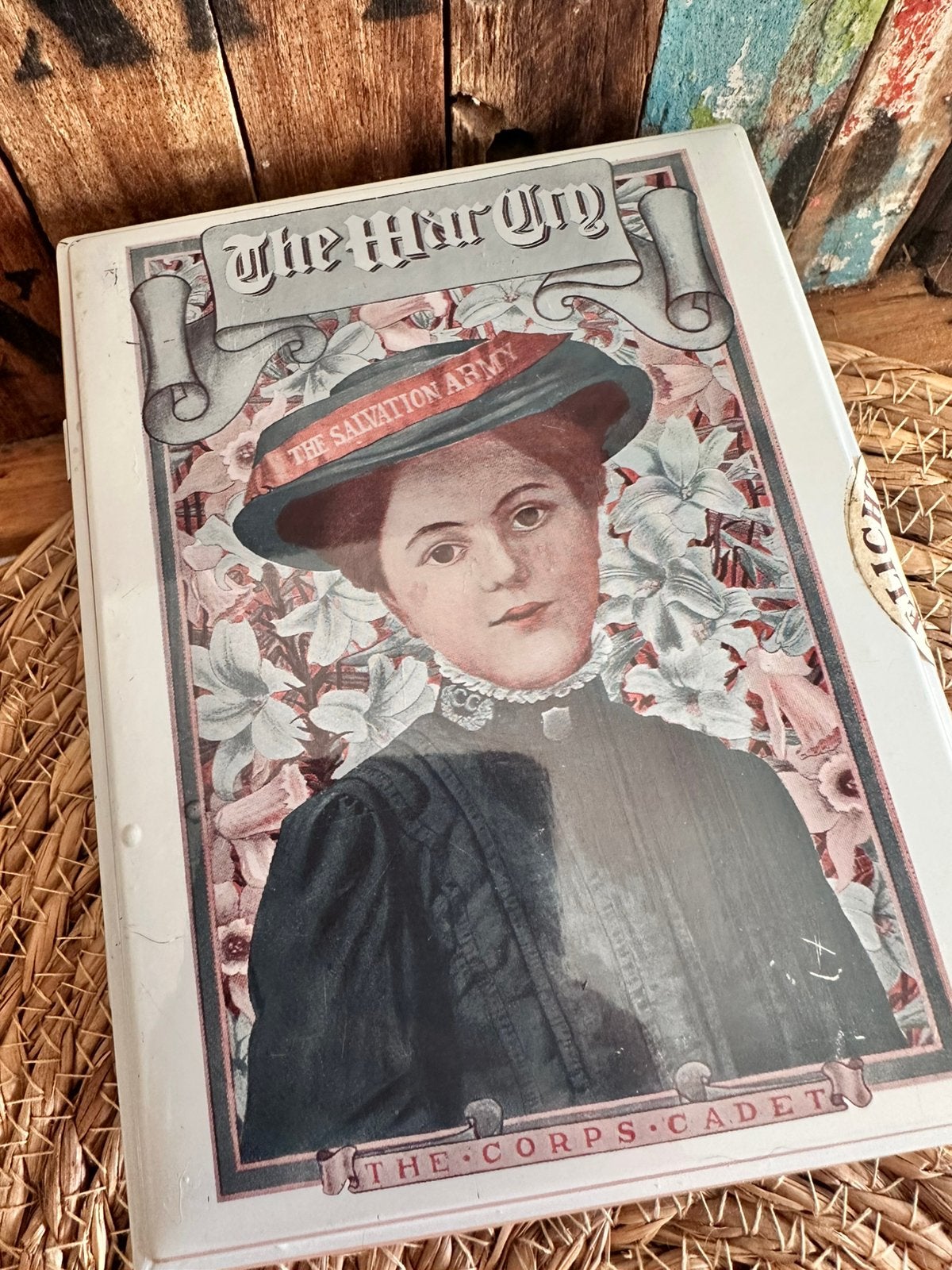 Vintage theelichten blik / leger des heils / salvation army, Verzamelen, Ophalen of Verzenden, Zo goed als nieuw