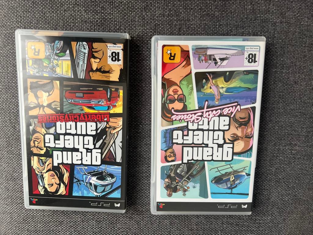 Gta double pack PSP, Spelcomputers en Games, Games | Sony PlayStation Portable, Gebruikt, Avontuur en Actie, 1 speler, Vanaf 18 jaar