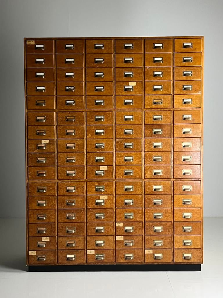 Apothekerskast ladekast vintage, Ophalen, 5 laden of meer, Zo goed als nieuw, Minder dan 100 cm