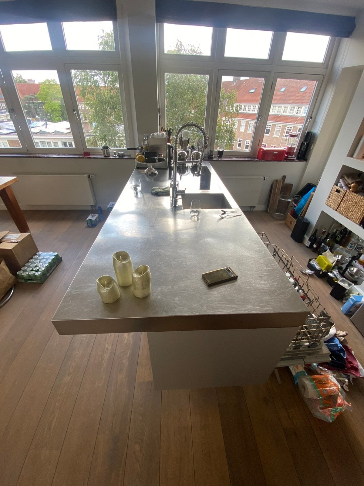 Keukenblok keukeneiland BULTHAUP rvs smeg apparatuur, Ophalen, Gebruikt, Overige typen, Met kookeiland