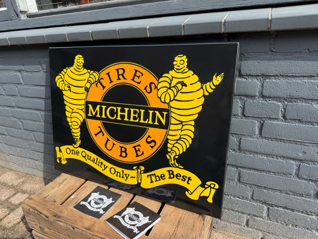 Michelin emaille Reclamebord - Limited Edition, Reclamebord, Gebruikt, ., Ophalen of Verzenden