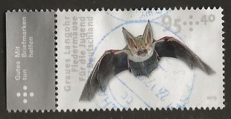 Duitsland 142, vleermuis voor ingrid, Verzenden, 1990 tot heden, Gestempeld