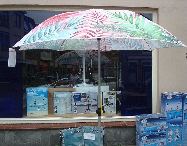 Nieuwe Strand Knik parasol 200cm frisse fleurige, Tuin en Terras, Parasols, Ophalen, Nieuw, 1 tot 2 meter