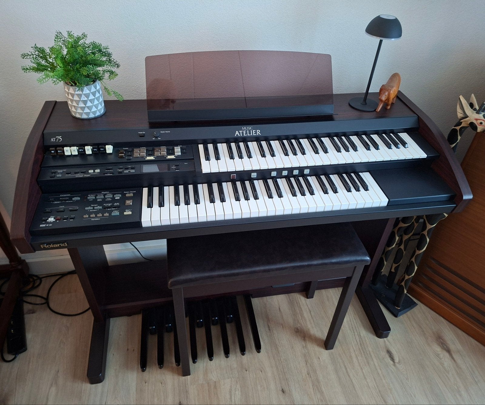 Roland AT-75 orgel., Ophalen, 2 klavieren, Orgel