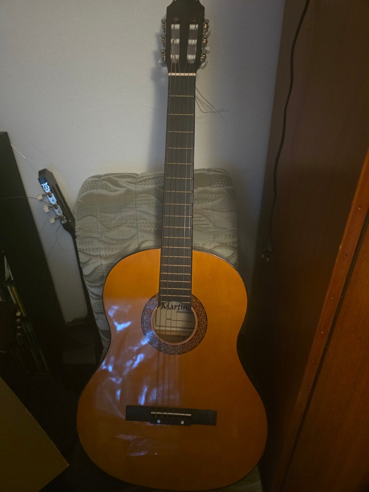 Martinez Spaanse gitaar met hoes - Zo goed als nieuw, Ophalen, Zo goed als nieuw, Klassieke of Spaanse gitaar, Met koffer