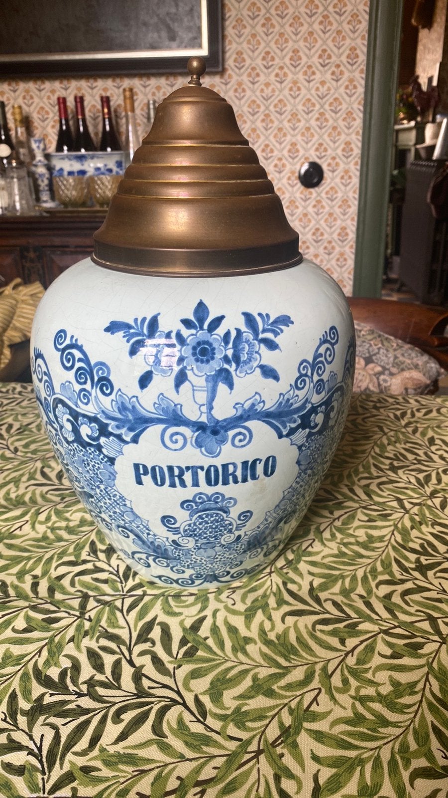Delfsblauwe tabacspot, Antiek en Kunst, Ophalen of Verzenden