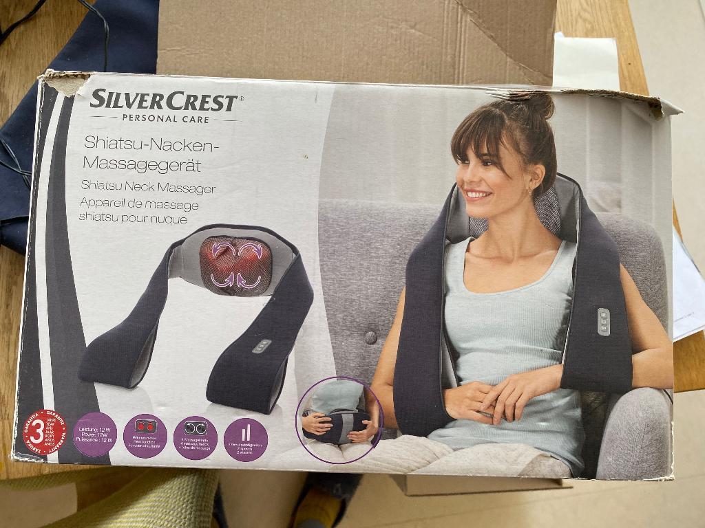 SilverCrest: Shiatsu massage nek-rug massage, Sport en Fitness, Massageproducten, Ophalen of Verzenden, Nieuw, Apparaat