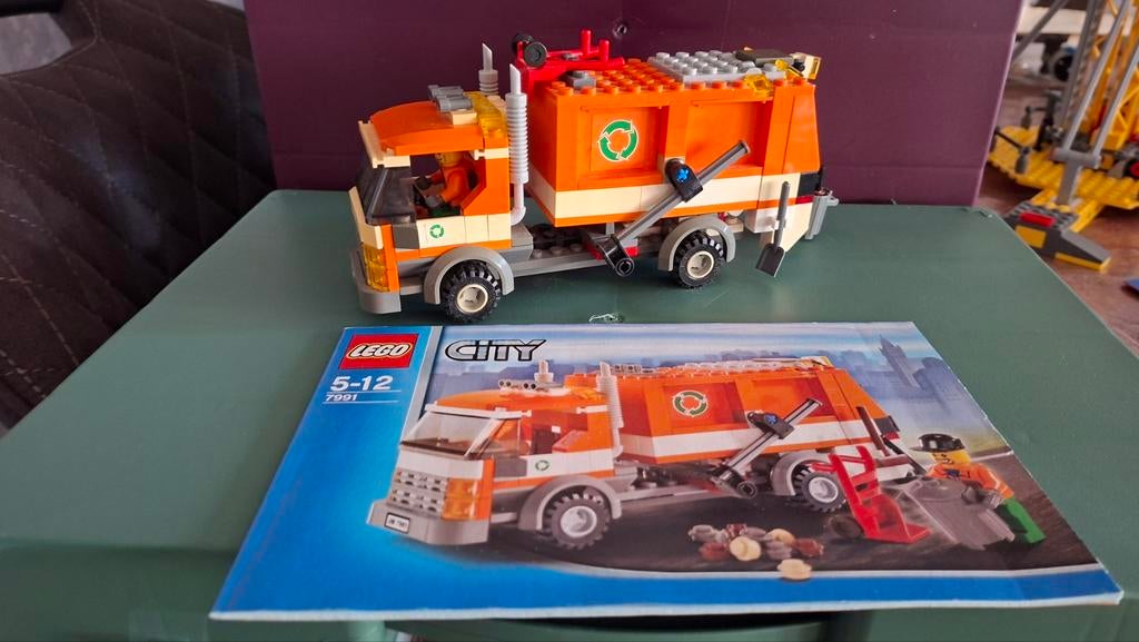 LEGO City Vuilniswagen 7991 met instructieboekje, Ophalen of Verzenden