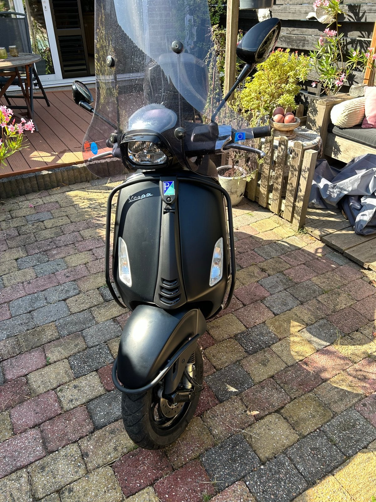 Hele mooie Vespa Sprint Snor Mat Zwart met maar 3334 km, Ophalen, Zo goed als nieuw, Benzine, Vespa