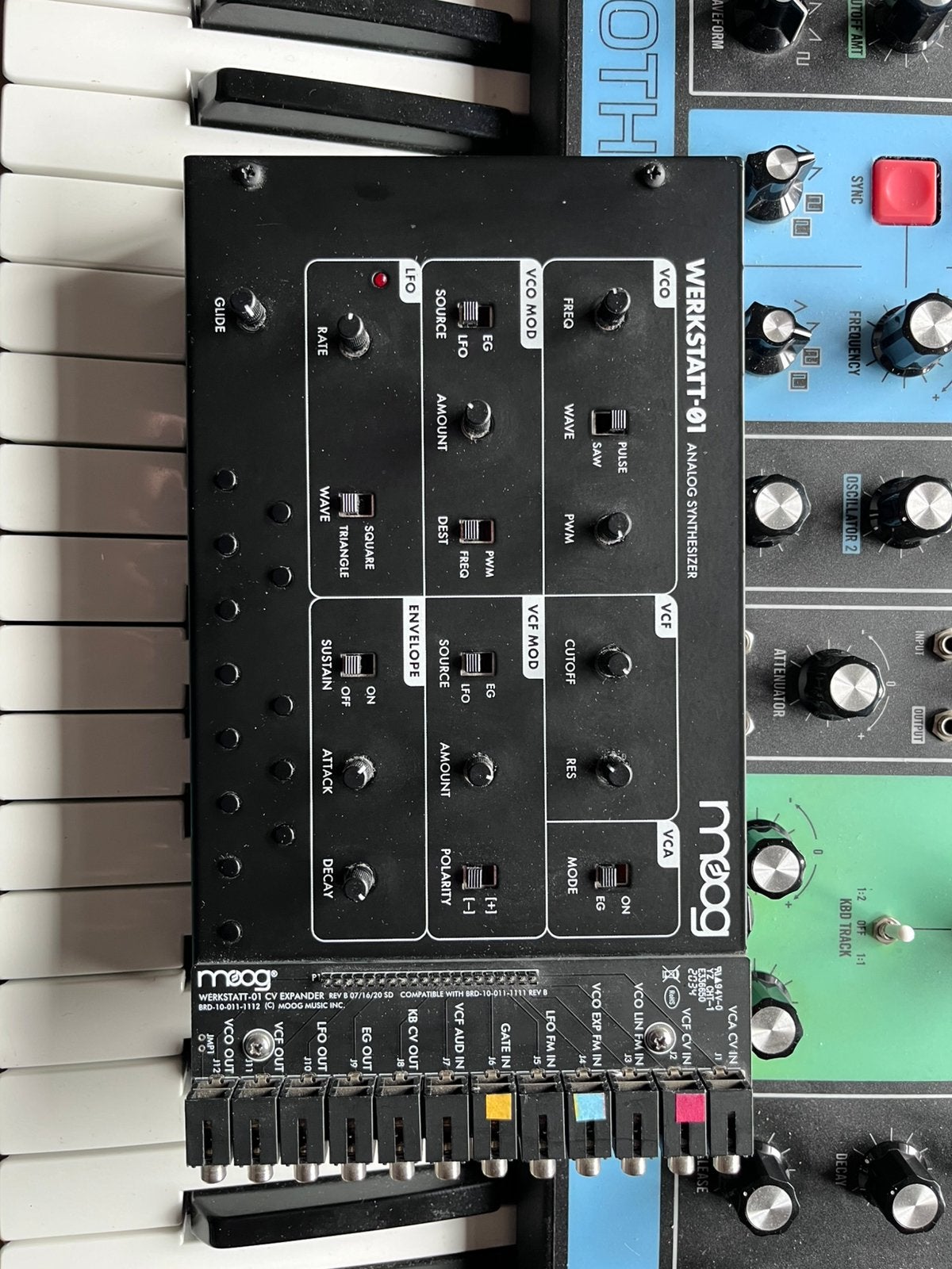 Moog Werkstatt-01 Monofone Analoge Synthesizer, Overige merken, Gebruikt, Met midi-aansluiting, Overige aantallen