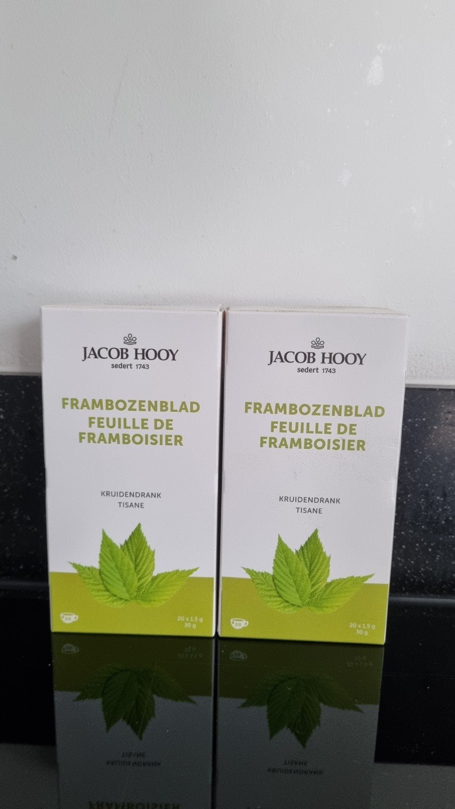 2 pakjes frambozenbladthee, Ophalen of Verzenden, Theezakje(s), Vol